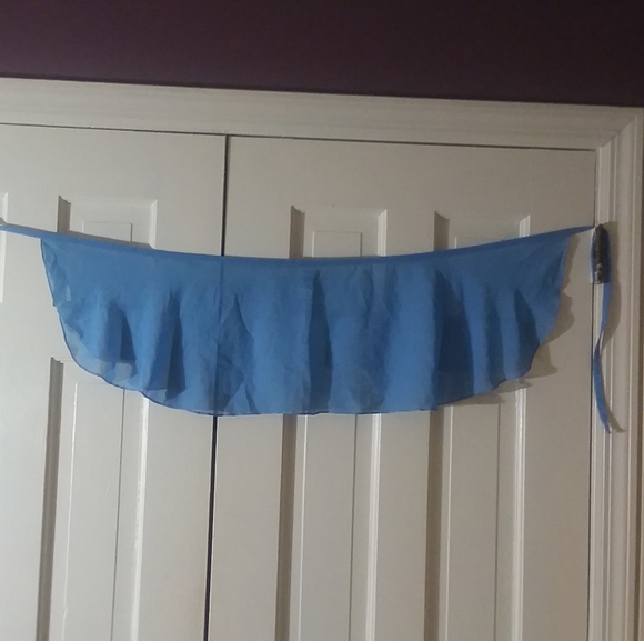 Capezio Children's Wrap Skirt (light blue) - Picture 3 of 5